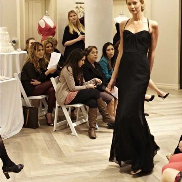 Jim Hjelm Occasions Black Racerback Dress - Picture 2 of 11